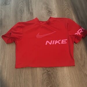 Nike Women's Red Crop top